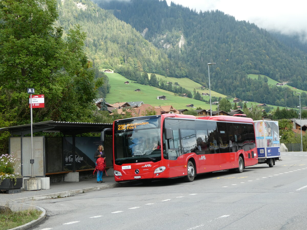 (255'189) - AFA Adelboden - Nr. 97/BE 823'927 - Mercedes am 14. September 2023 beim Bahnhof Frutigen