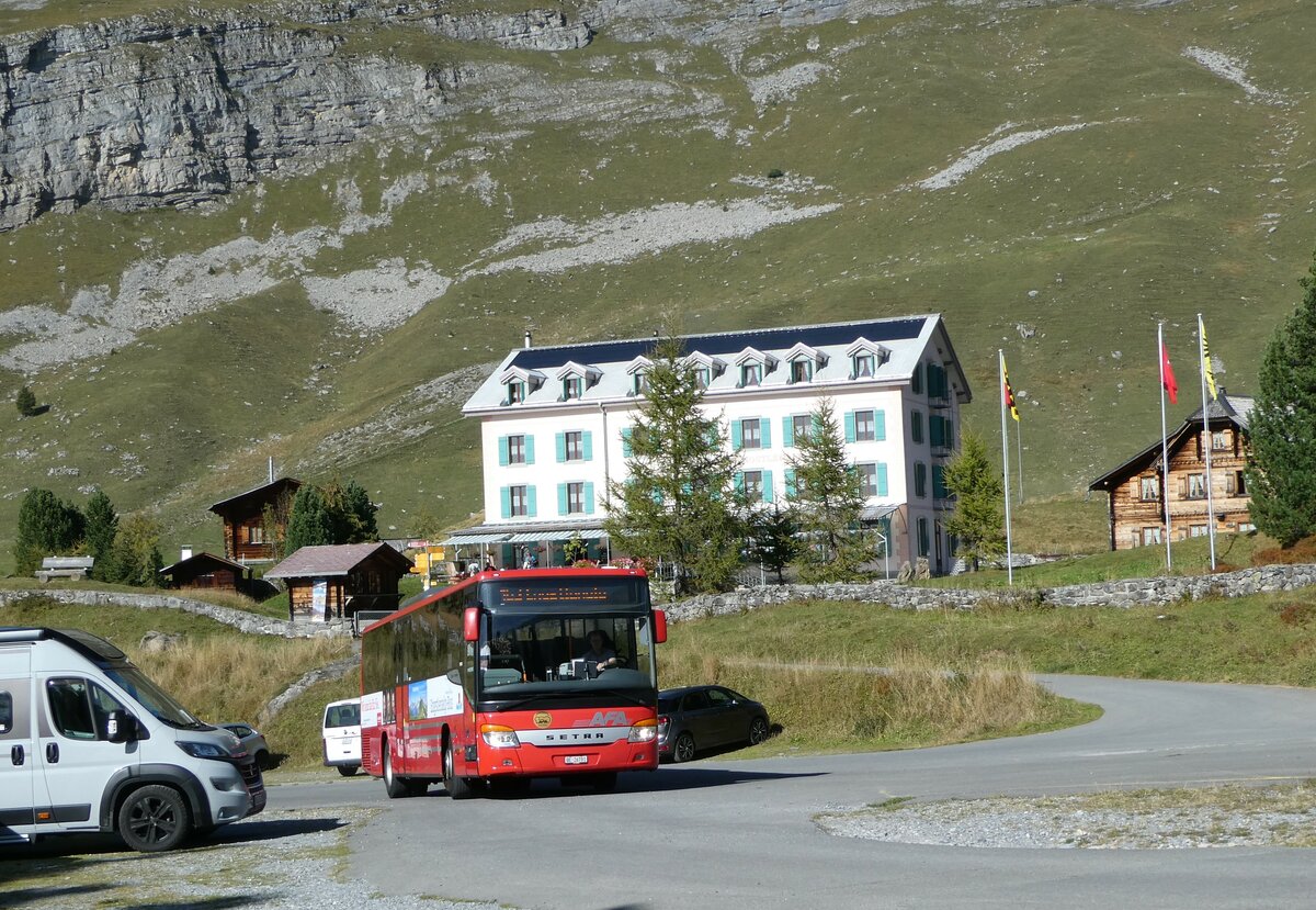 (255'790) - AFA Adelboden - Nr. 24/BE 26'701/PID 10'040 - Setra am 1. Oktober 2023 auf der Engstlenalp (Einsatz: PostAuto fr Engstlenalp-Bus)