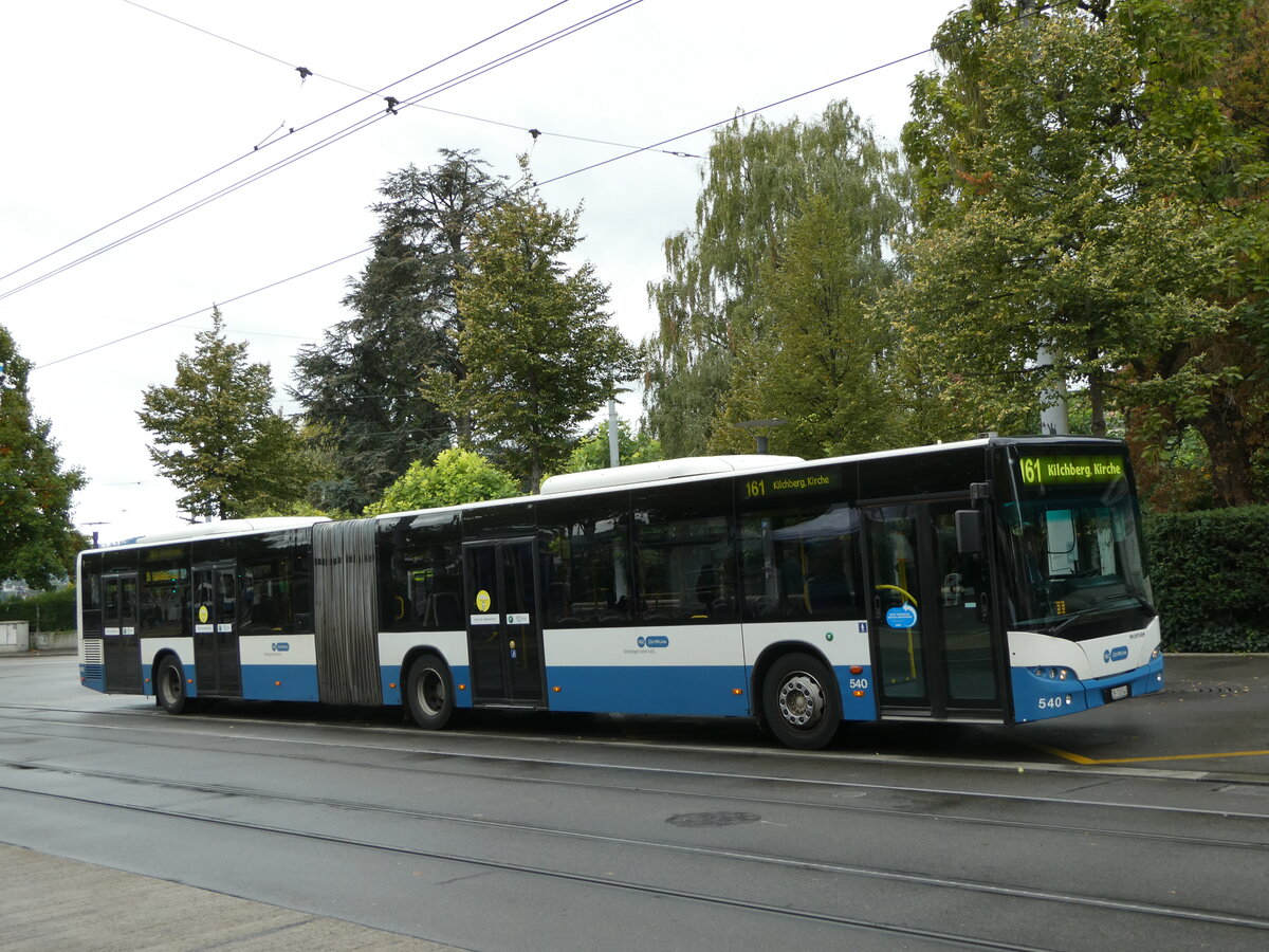 (256'240) - VBZ Zrich - Nr. 540/ZH 730'540 - Neoplan am 21. Oktober 2023 in Zrich, Brkliplatz