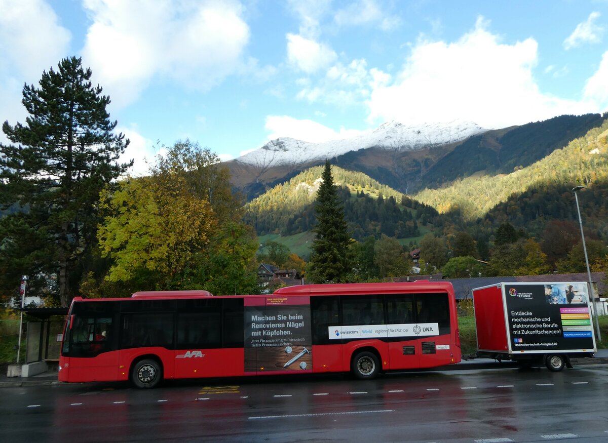 (256'441) - AFA Adelboden - Nr. 96/BE 823'926 - Mercedes am 27. Oktober 2023 beim Bahnhof Frutigen