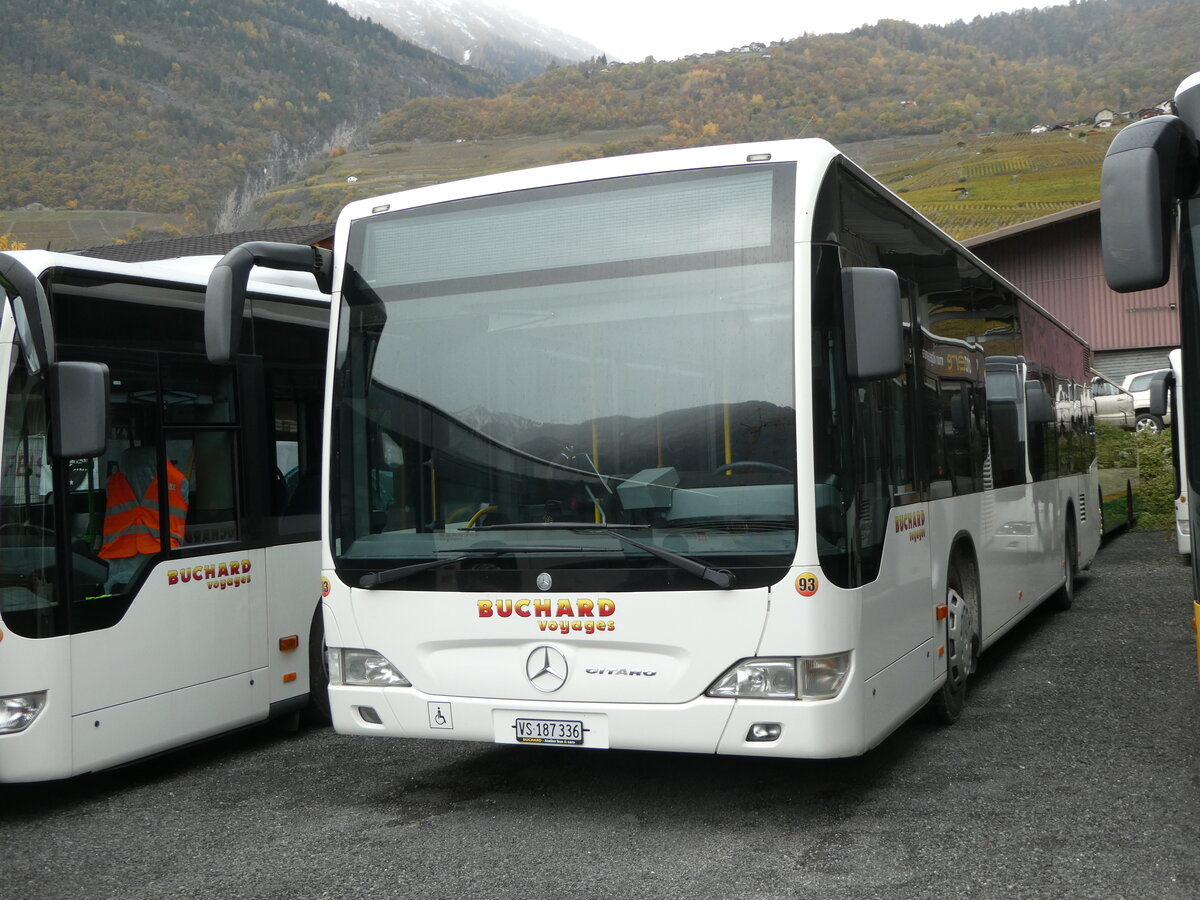 (257'042) - Buchard, Leytron - Nr. 93/VS 187'336 - Mercedes (ex TMR Martigny Nr. 102/PID 5334) am 16. November 2023 in Leytron, Garage