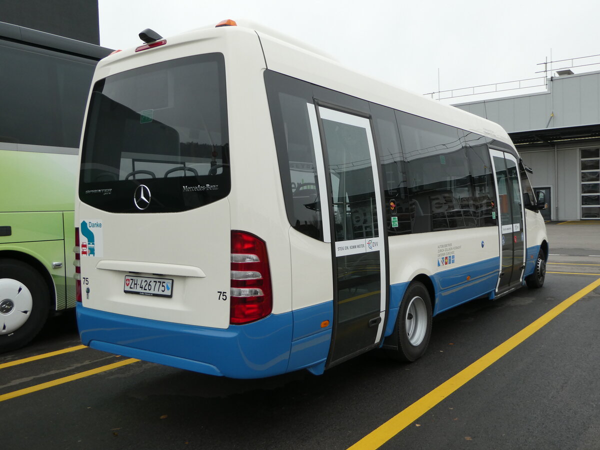 (257'127) - AZZK Zollikon - Nr. 75/ZH 426'775 - Mercedes am 18. November 2023 in Winterthur, Daimler Buses