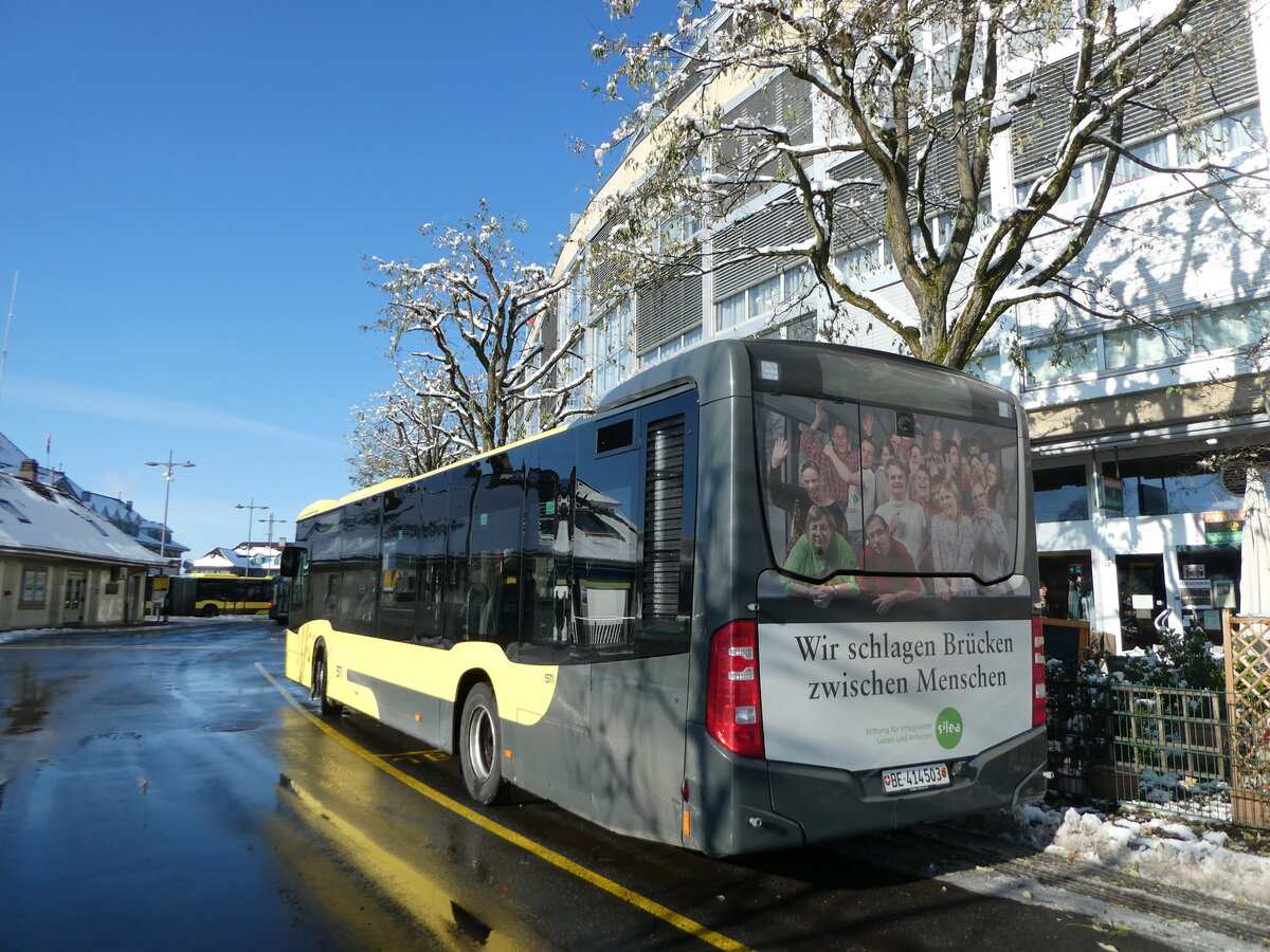 (257'396) - STI Thun - Nr. 503/BE 414'503 - Mercedes am 3. Dezember 2023 bei der Schifflndte Thun