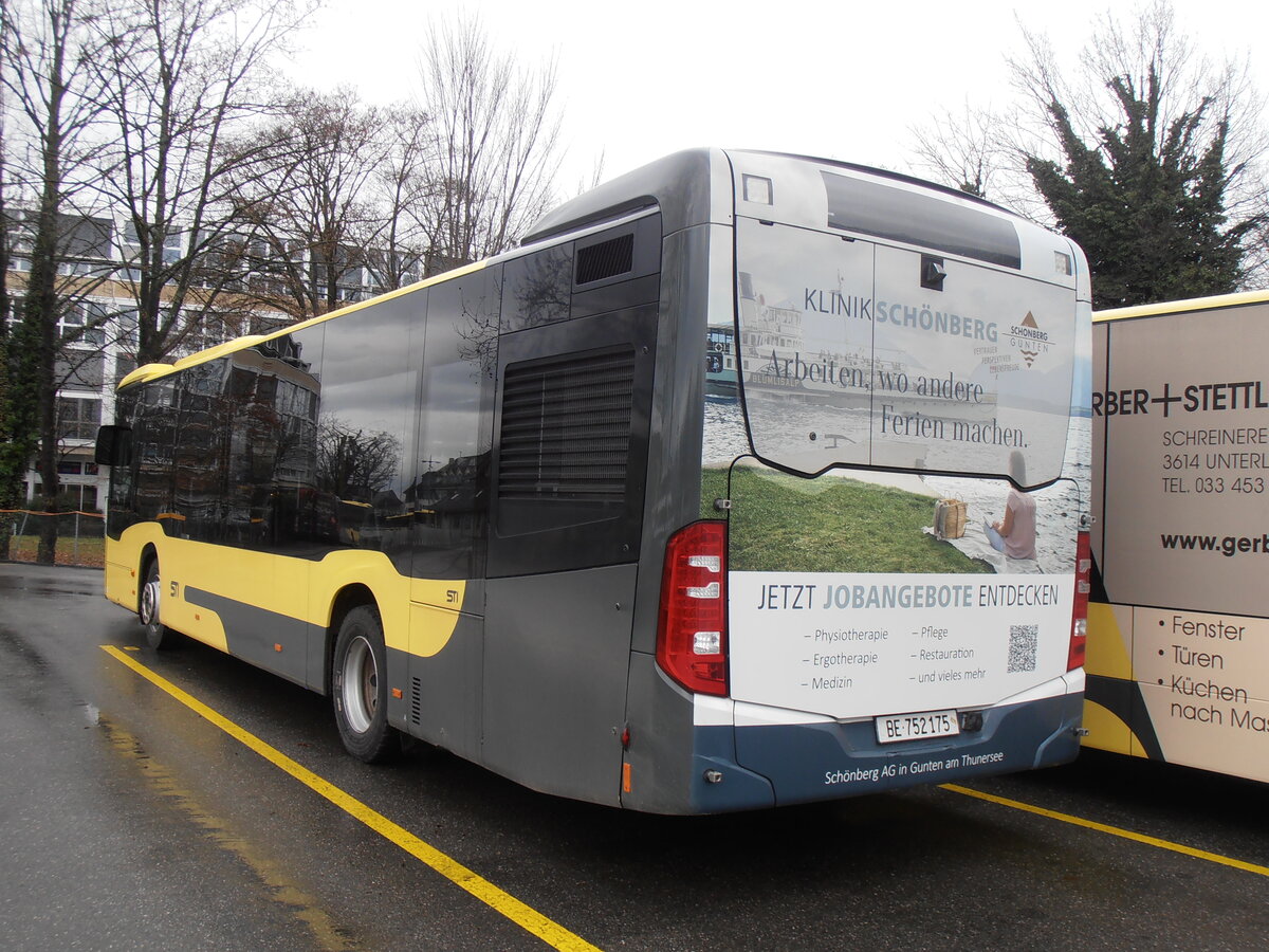 (257'628) - STI Thun - Nr. 175/BE 752'175 - Mercedes am 14. Dezember 2023 bei der Schifflndte Thun