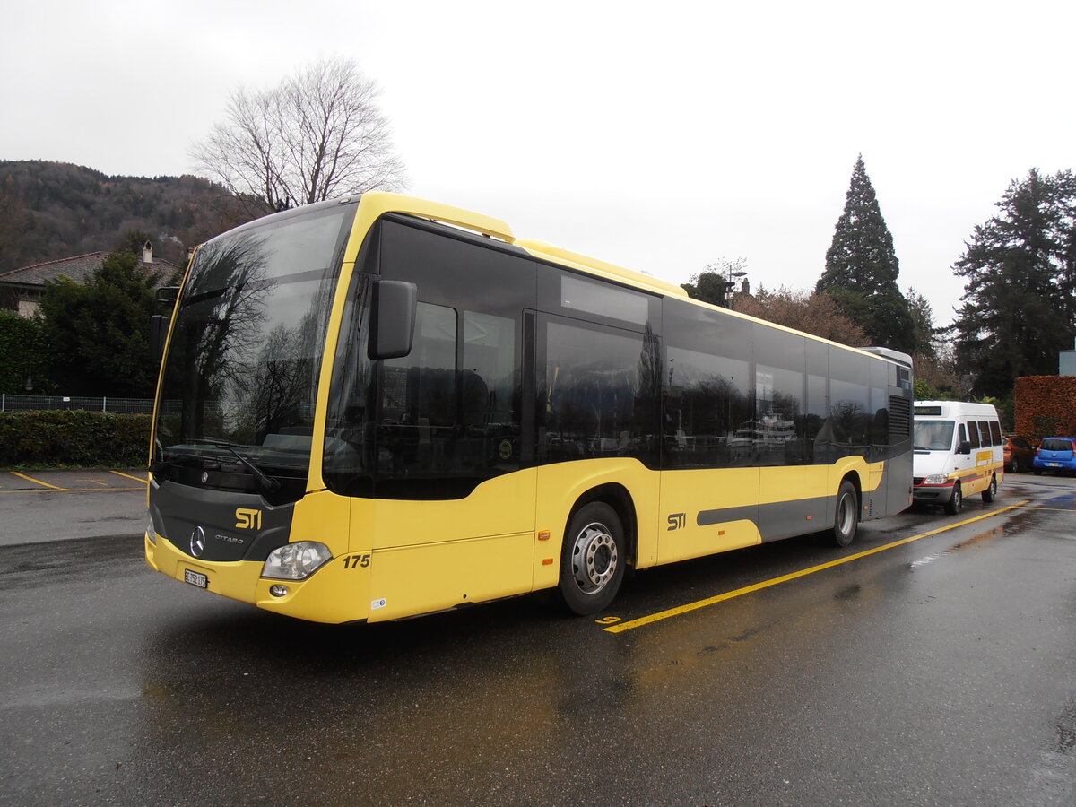 (257'629) - STI Thun - Nr. 175/BE 752'175 - Mercedes am 14. Dezember 2023 bei der Schifflndte Thun