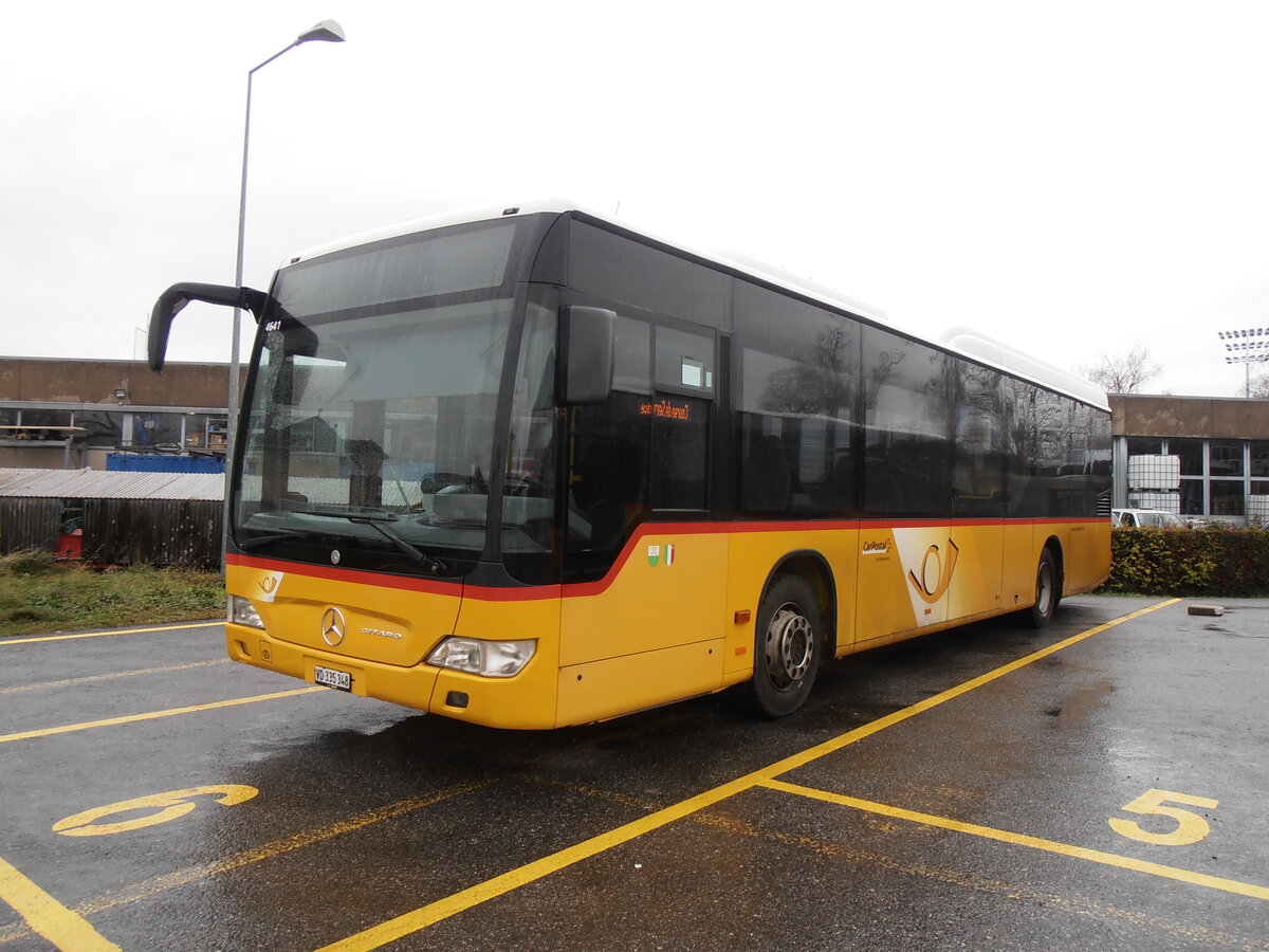 (257'776) - CarPostal Ouest - VD 335'348/PID 4641 - Mercedes am 21. Dezember 2023 in Yverdon, Garage