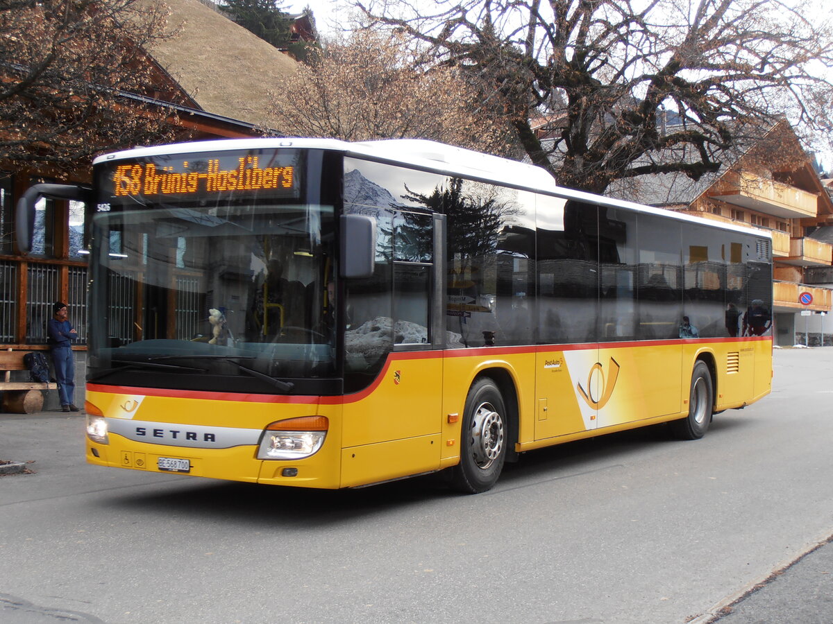 (257'949) - Flck, Brienz - Nr. 3/BE 568'700/PID 5426 - Setra am 28. Dezember 2023 in Wasserwendi-Hasliberg, Dorf