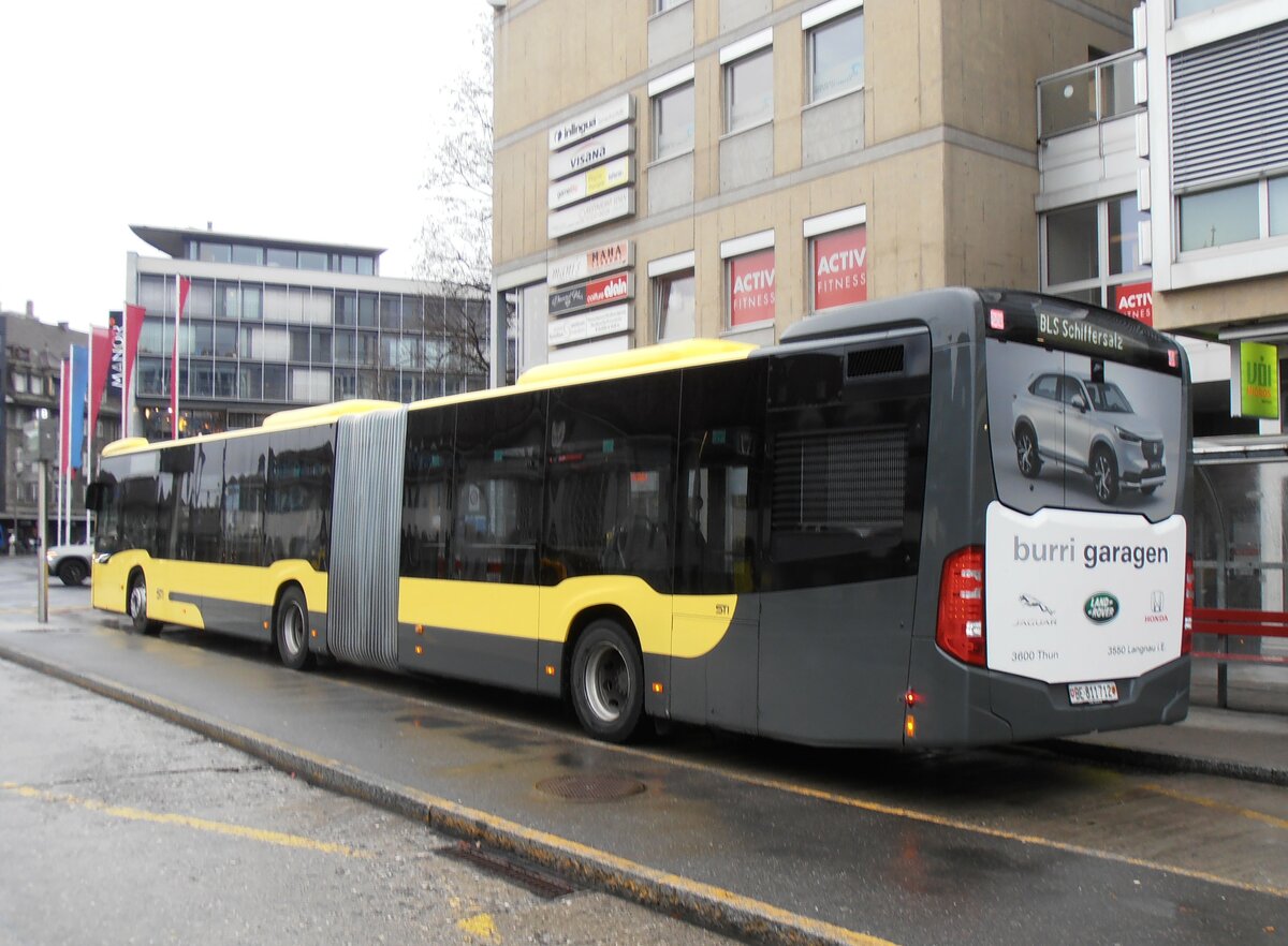 (258'121) - STI Thun - Nr. 712/BE 811'712 - Mercedes am 5. Januar 2024 beim Bahnhof Thun