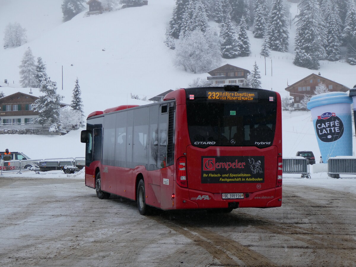 (258'251) - AFA Adelboden - Nr. 90/BE 398'916 - Mercedes am 6. Januar 2024 in Adelboden, Weltcup