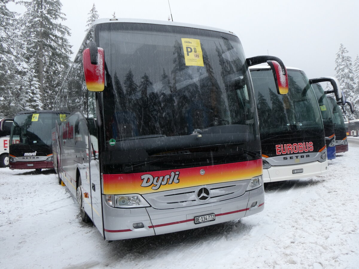 (258'293) - Dysli, Bern - Nr. 27/BE 134'772 - Mercedes am 6. Januar 2024 in Adelboden, Unter dem Birg