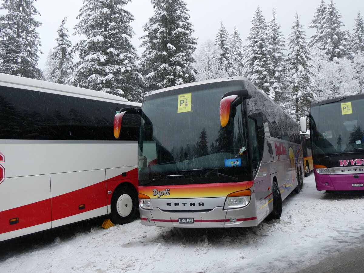 (258'309) - Dysli, Bern - Nr. 23/BE 28'435 - Setra am 6. Januar 2024 in Adelboden, Unter dem Birg