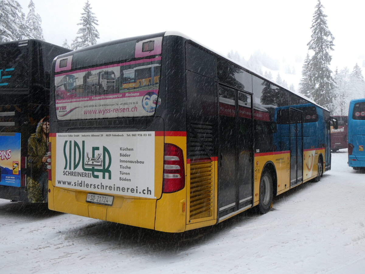 (258'313) - Wyss, Boningen - Nr. 60/SO 21'724/PID 5688 - Mercedes am 6. Januar 2024 in Adelboden, Unter dem Birg