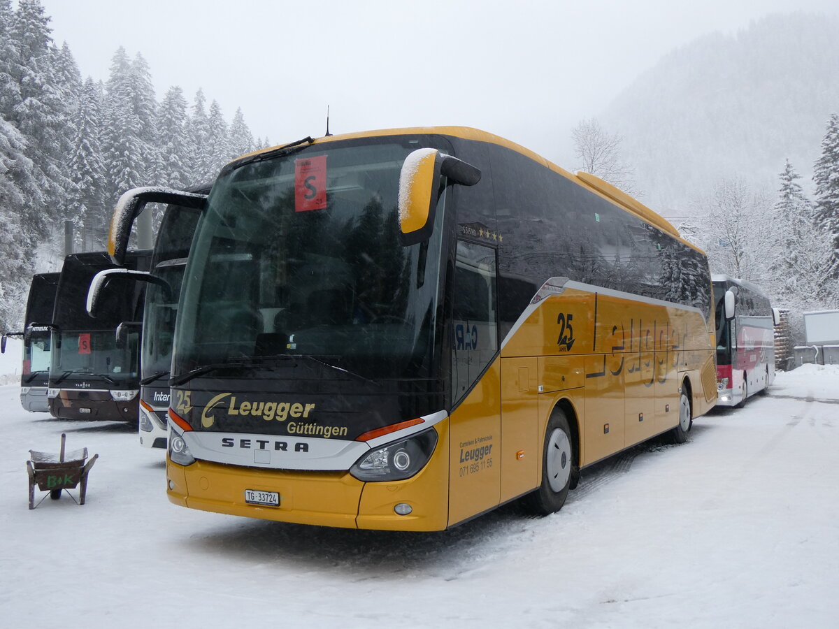 (258'413) - Leugger, Gttingen - TG 33'724 - Setra am 6. Januar 2024 in Adelboden, ASB