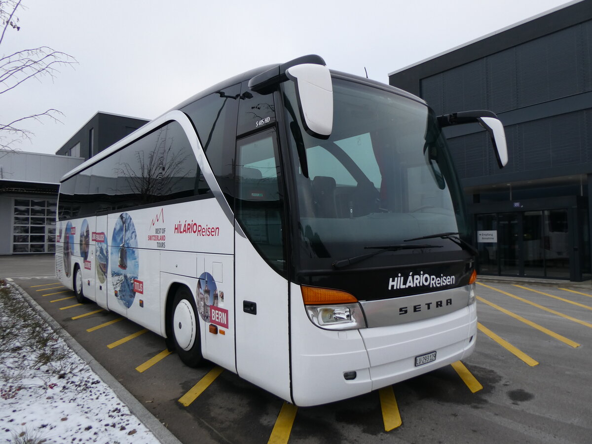 (258'718) - Hilrio, Schtz - LU 203'129 - Setra (ex Marti, Kallnach) am 13. Januar 2024 in Winterthur, Daimler Buses