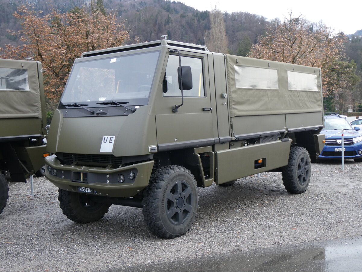 (258'744) - Schweizer Armee - M+55'134 - Mowag am 15. Januar 2024 in Thun, Rosenau