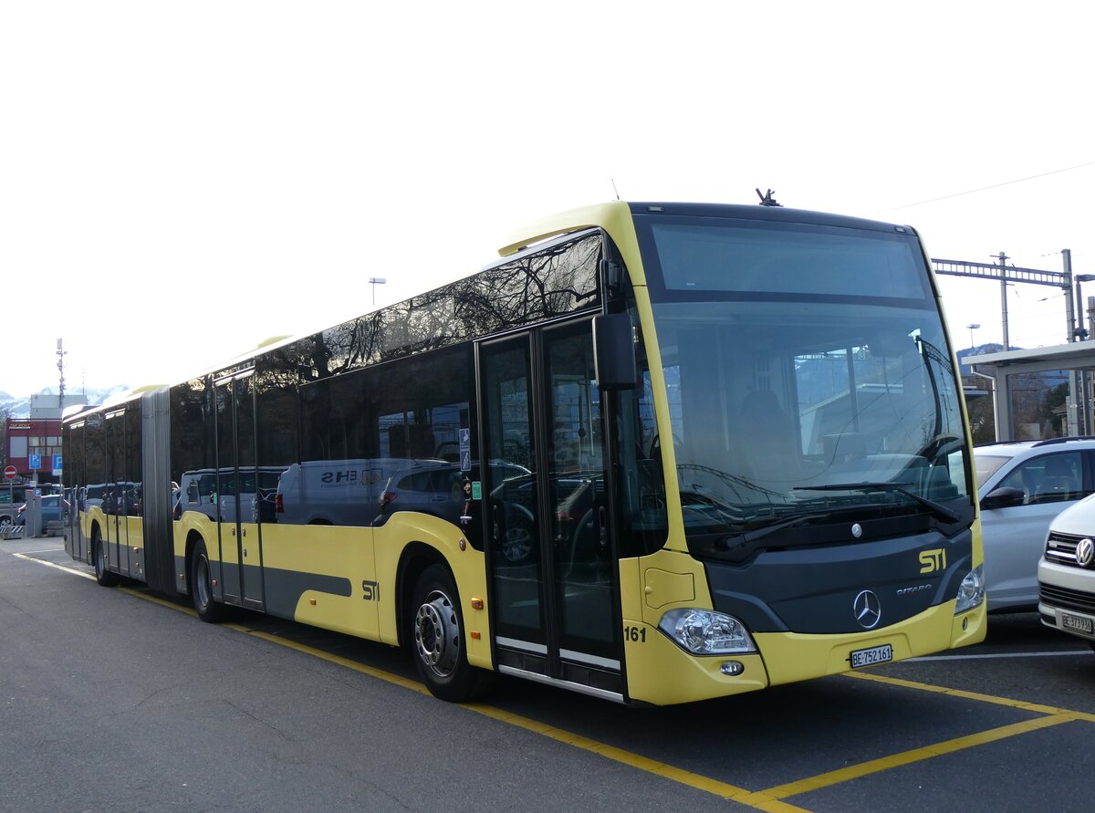 (258'911) - STI Thun - Nr. 161/BE 752'161 - Mercedes am 26. Januar 2024 in Thun, CarTerminal