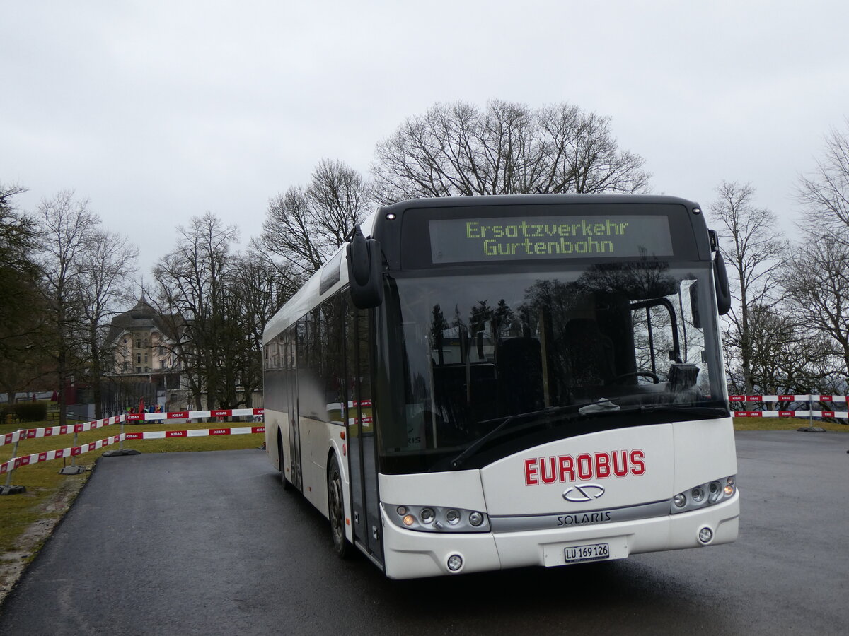 (259'212) - ARAG Ruswil - Nr. 32/LU 169'126 - Solaris am 8. Februar 2024 in Gurten, Gurten-Kulm (Einsatz Gurtenbahn)