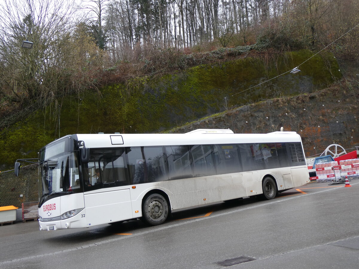 (259'217) - ARAG Ruswil - Nr. 32/LU 169'126 - Solaris am 8. Februar 2024 in Wabern, Mani-Matter-Platz (Einsatz Gurtenbahn)