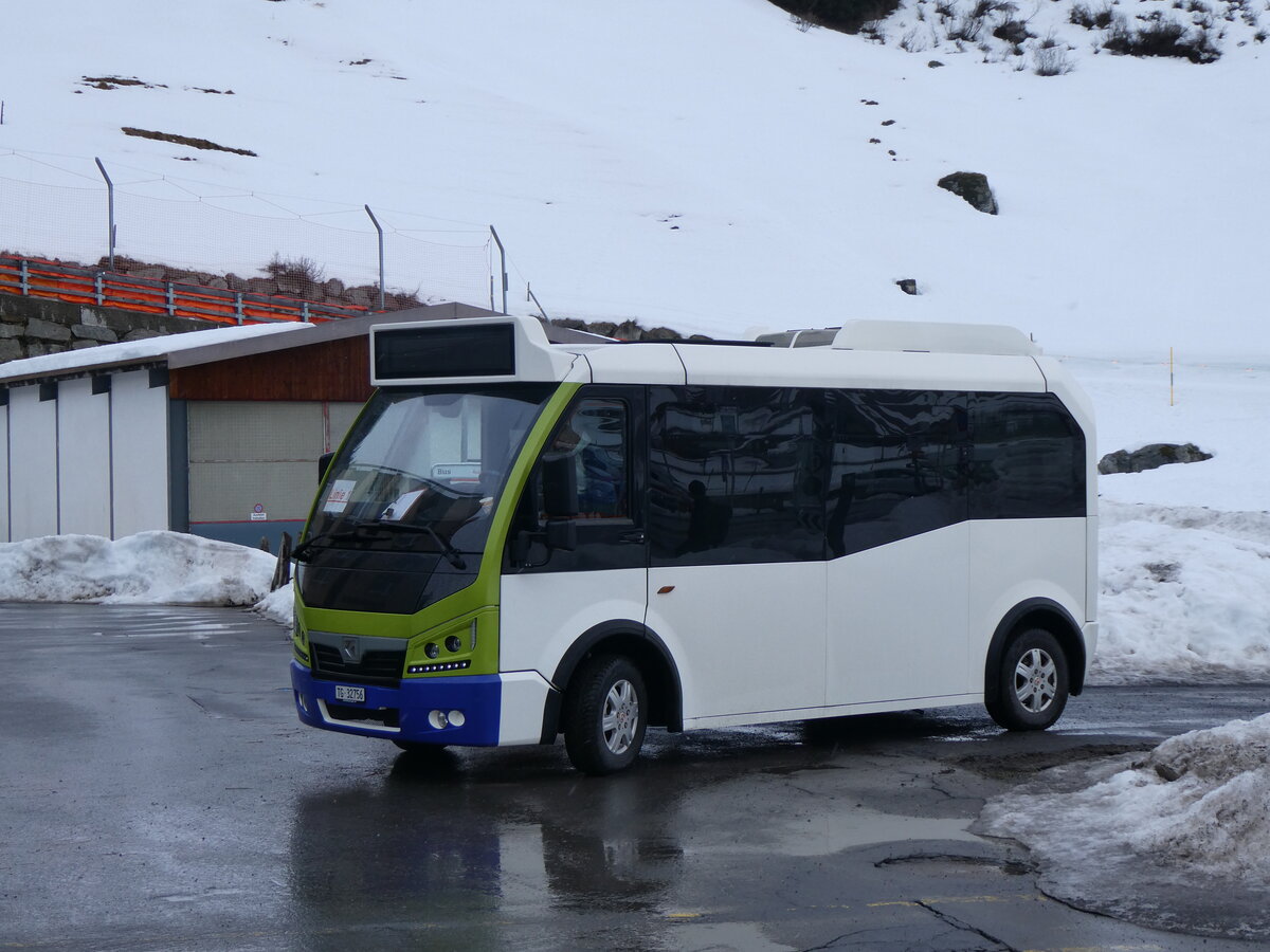 (259'241) - Thur-Taxi, Weinfelden - TG 32'756 - eKarsan am 10. Februar 2024 in Andermatt, Gemsstockbahn (Einsatz Andermatt-Urserntal Tourismus, Andermatt)