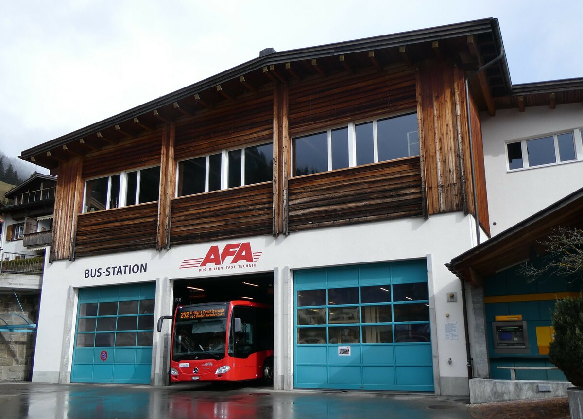 (259'462) - AFA Adelboden - Nr. 90/BE 398'916 - Mercedes am 19. Februar 2024 in Adelboden, Busstation (Teilaufnahme)