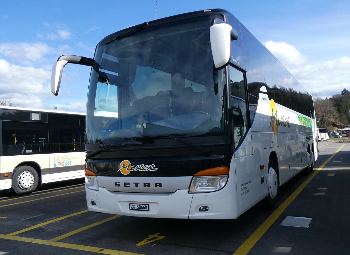 (259'591) - Murer, Baar - ZG 58'668 - Setra am 24. Februar 2024 in Winterthur, Daimler Buses