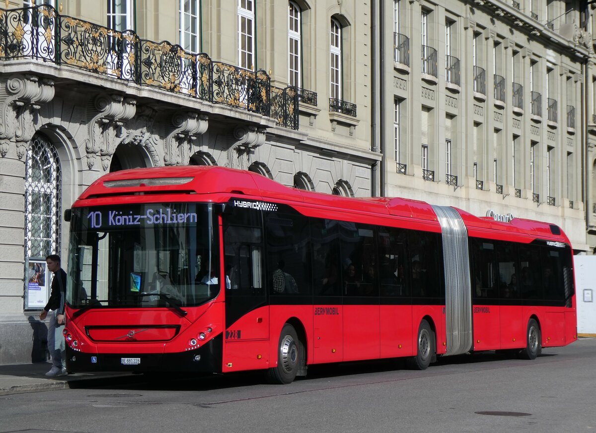 (259'820) - Bernmobil, Bern - Nr. 228/BE 881'228 - Volvo am 29. Februar 2024 in Bern, Bundesplatz