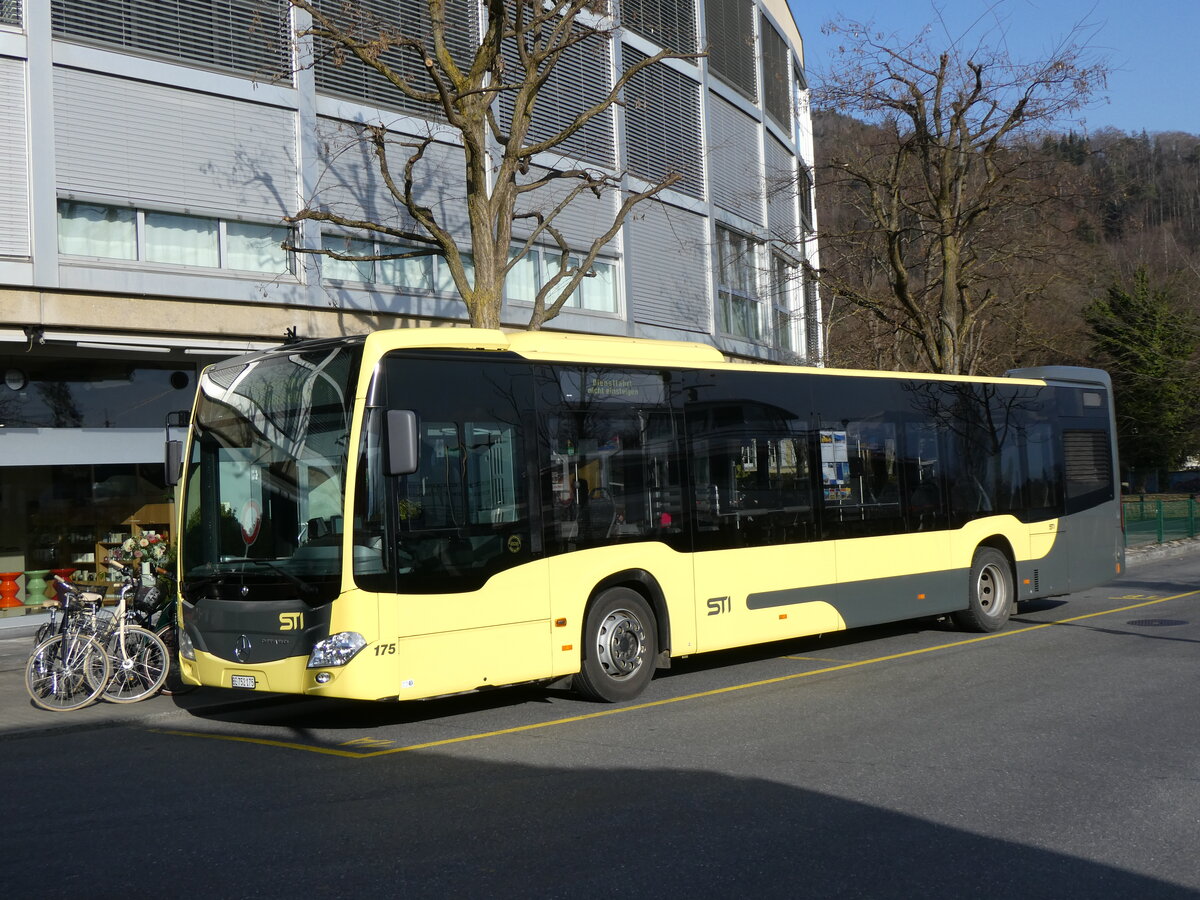 (259'832) - STI Thun - Nr. 175/BE 752'175 - Mercedes am 29. Februar 2024 bei der Schifflndte Thun