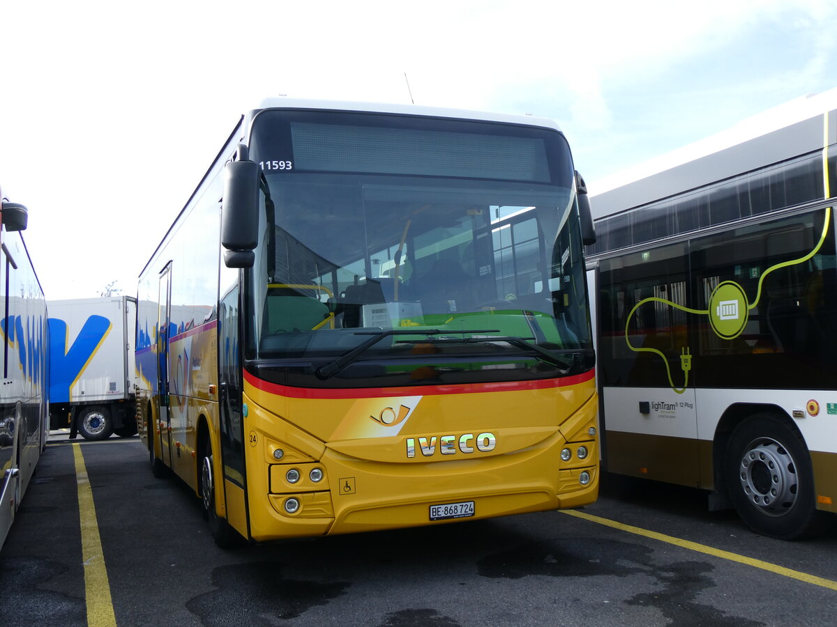 (259'844) - Flck, Brienz - Nr. 24/BE 868'724/PID 11'593 - Iveco am 2. Mrz 2024 in Kerzers, Interbus