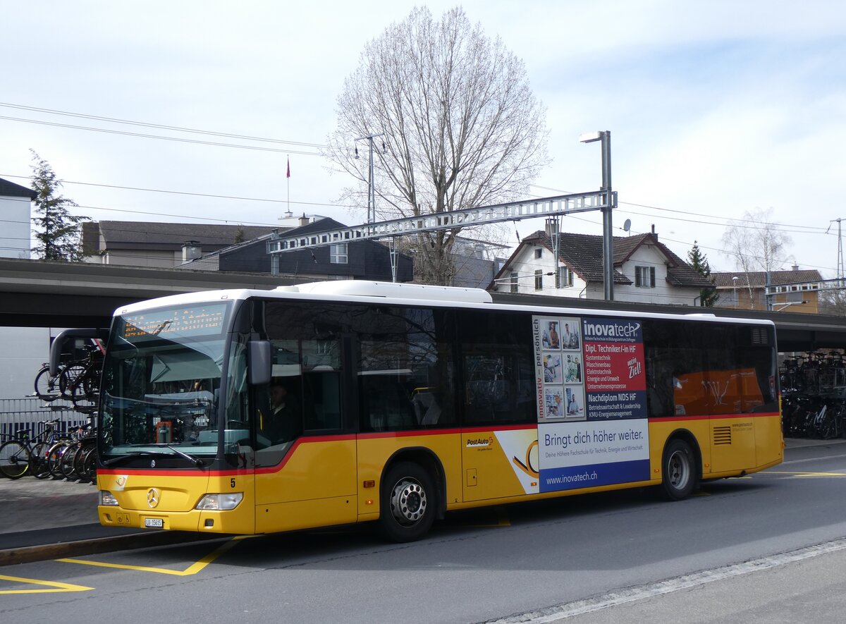 (260'221) - SB Trans, Sursee - Nr. 5/LU 15'615/PID 5553 - Mercedes am 9. Mrz 2024 beim Bahnhof Sursee