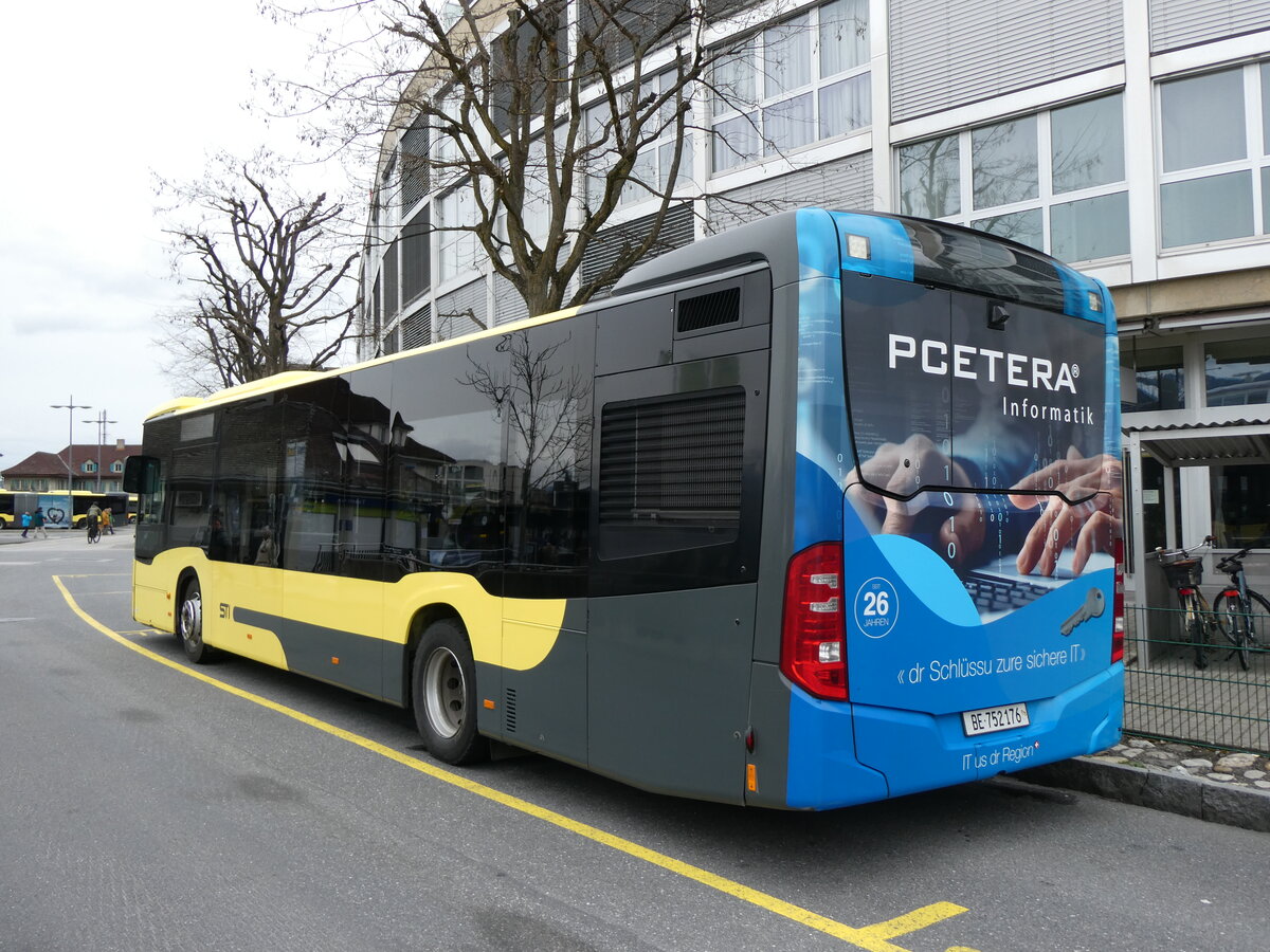 (260'246) - STI Thun Nr. 176/BE 752'176 - Mercedes am 10. Mrz 2024 bei der Schifflndte Thun