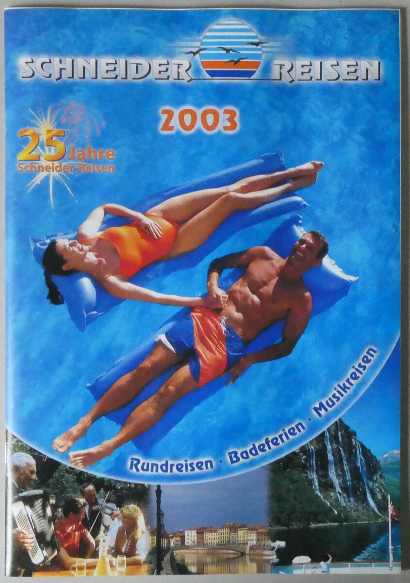 (260'404) - Schneider-Rundreisen-Badeferien-Musikreisen 2003 am 17. Mrz 2024 in Thun (Vorderseite)