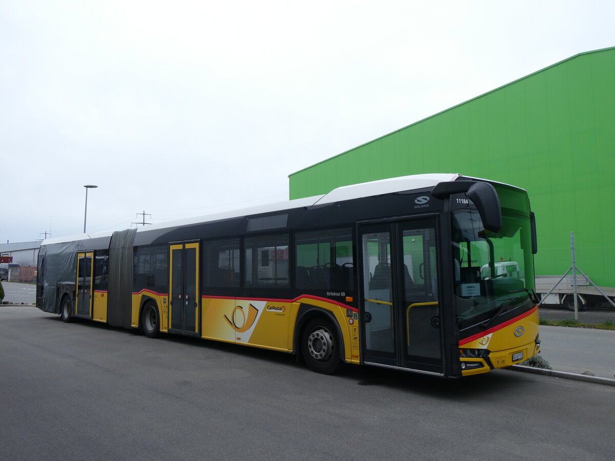 (260'429) - CarPostal Ouest - VD 267'970/PID 11'184 - Solaris am 17. Mrz 2024 in Kerzers, Interbus