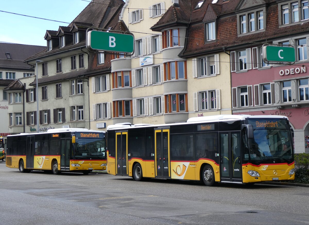 (260'768) - Voegtlin-Meyer, Brugg - Nr. 147/AG 381'947/PID 11'551 - Mercedes am 28. Mrz 2024 beim Bahnhof Brugg