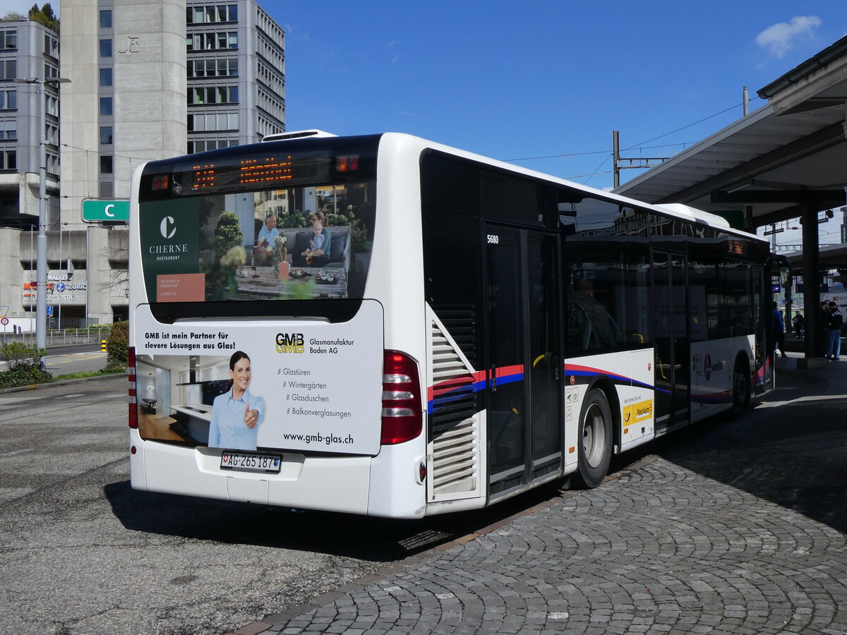 (260'776) - Voegtlin-Meyer, Brugg - Nr. 116/AG 265'187/PID 5680 - Mercedes am 28. Mrz 2024 beim Bahnhof Brugg