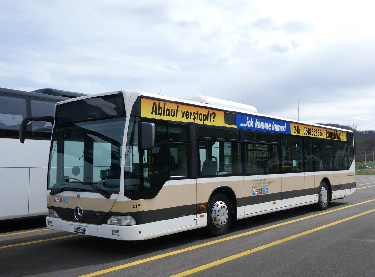 (260'791) - AZZK Zollikon - Nr. 51/ZH 627'751 - Mercedes am 29. Mrz 2024 in Winterthur, Daimler Buses