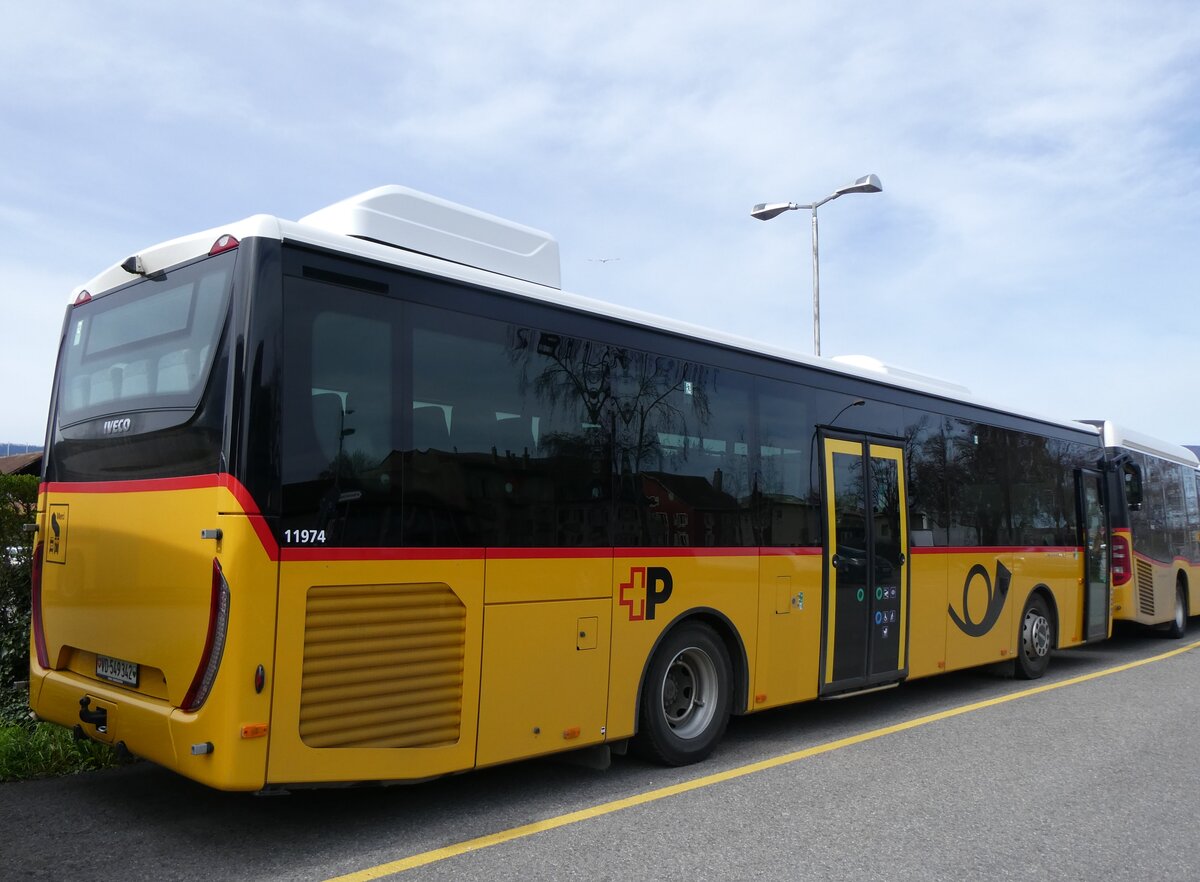 (260'833) - CarPostal Ouest - VD 549'342/PID 11'974 - Iveco am 29. Mrz 2024 in Yverdon, Garage