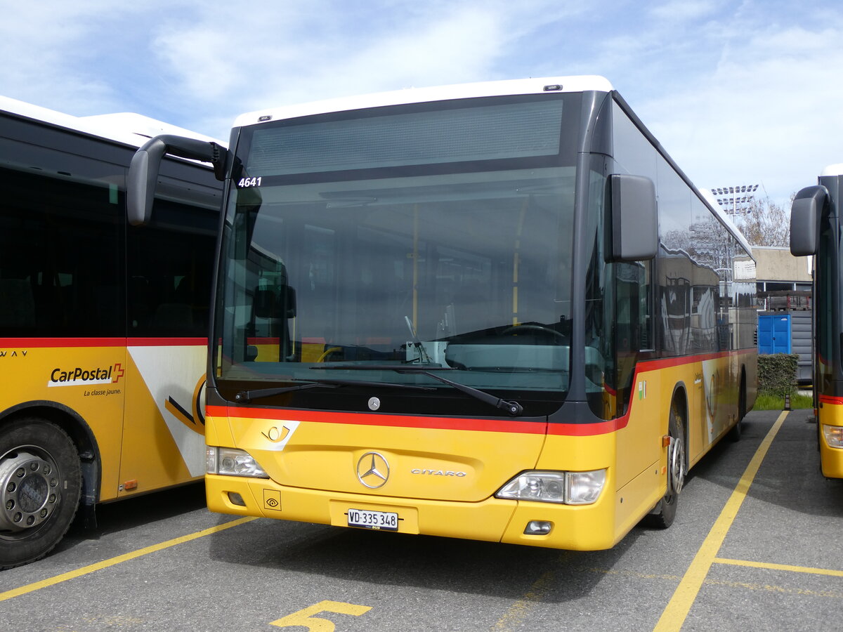 (260'841) - CarPostal Ouest - VD 335'348/PID 4641 - Mercedes am 29. Mrz 2024 in Yverdon, Garage