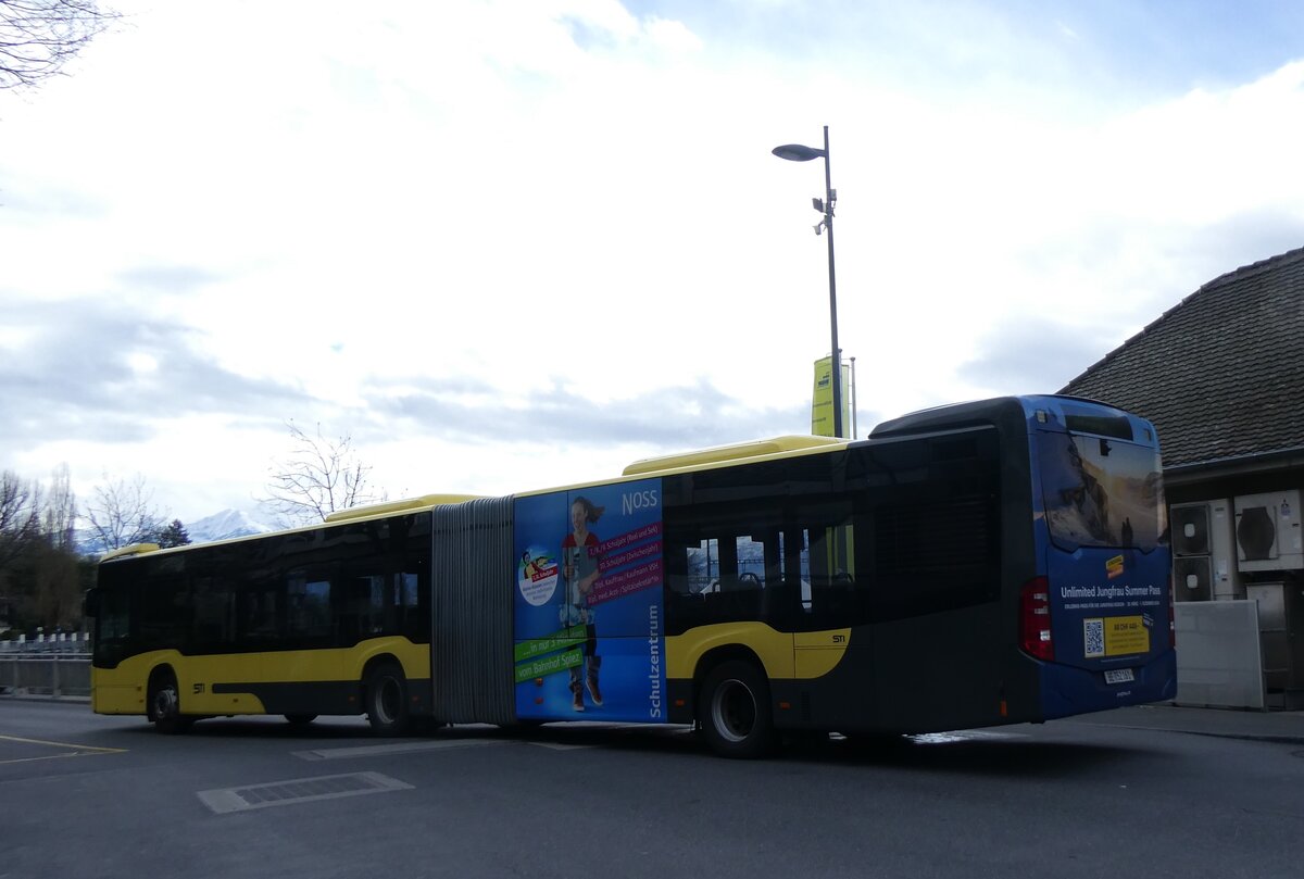 (260'956) - STI Thun - Nr. 161/BE 752'161 - Mercedes am 3. April 2024 beim Bahnhof Thun