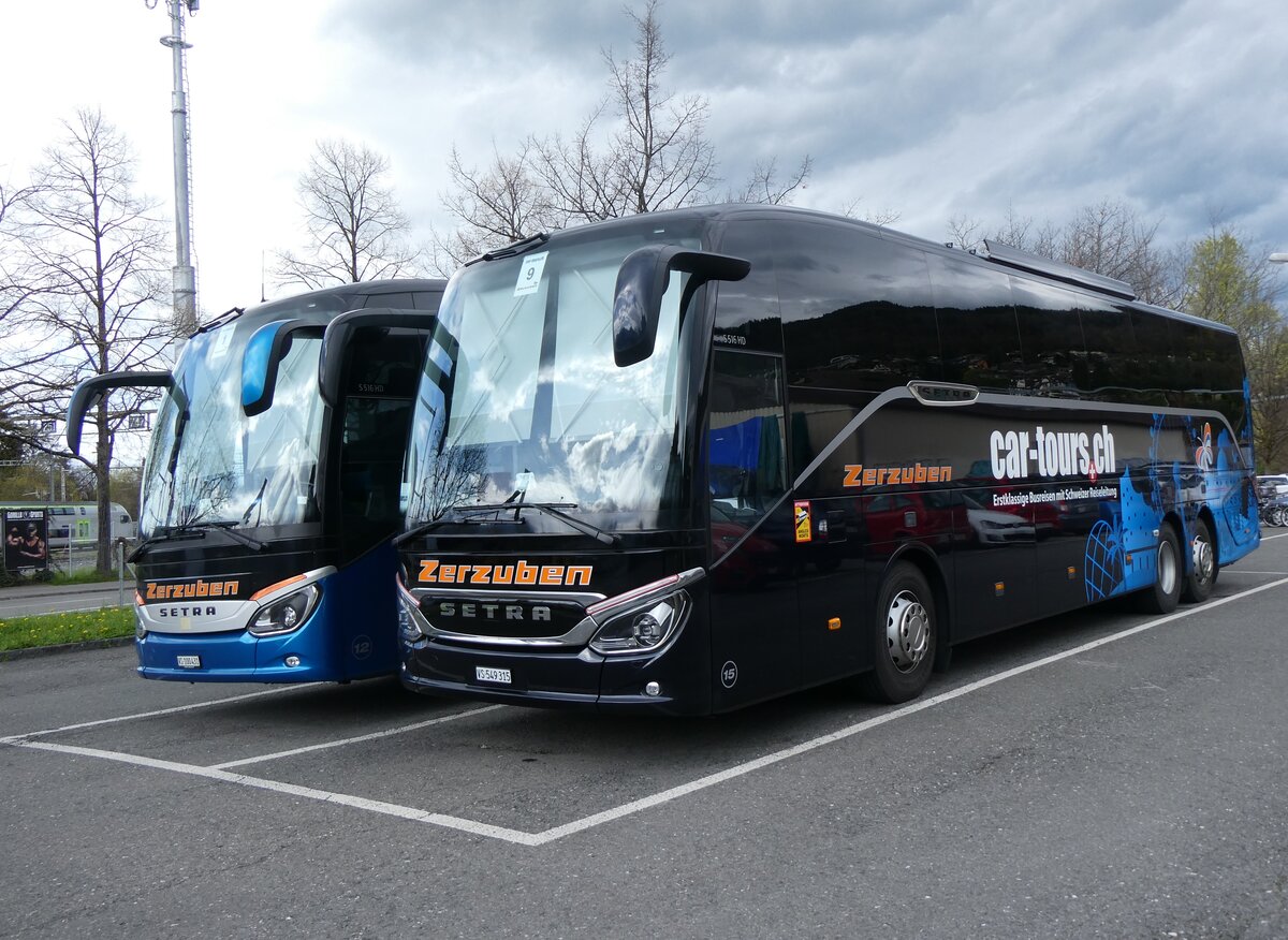 (260'989) - Zerzuben, Visp-Eyholz - Nr. 15/VS 549'315 - Setra am 4. April 2024 in Thun, Seestrasse