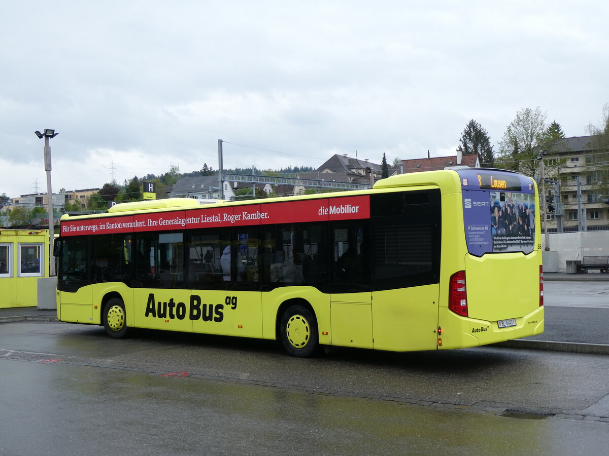 (261'548) - AAGL Liestal - Nr. 58/BL 6445 - Mercedes am 19. April 2024 beim Bahnhof Liestal