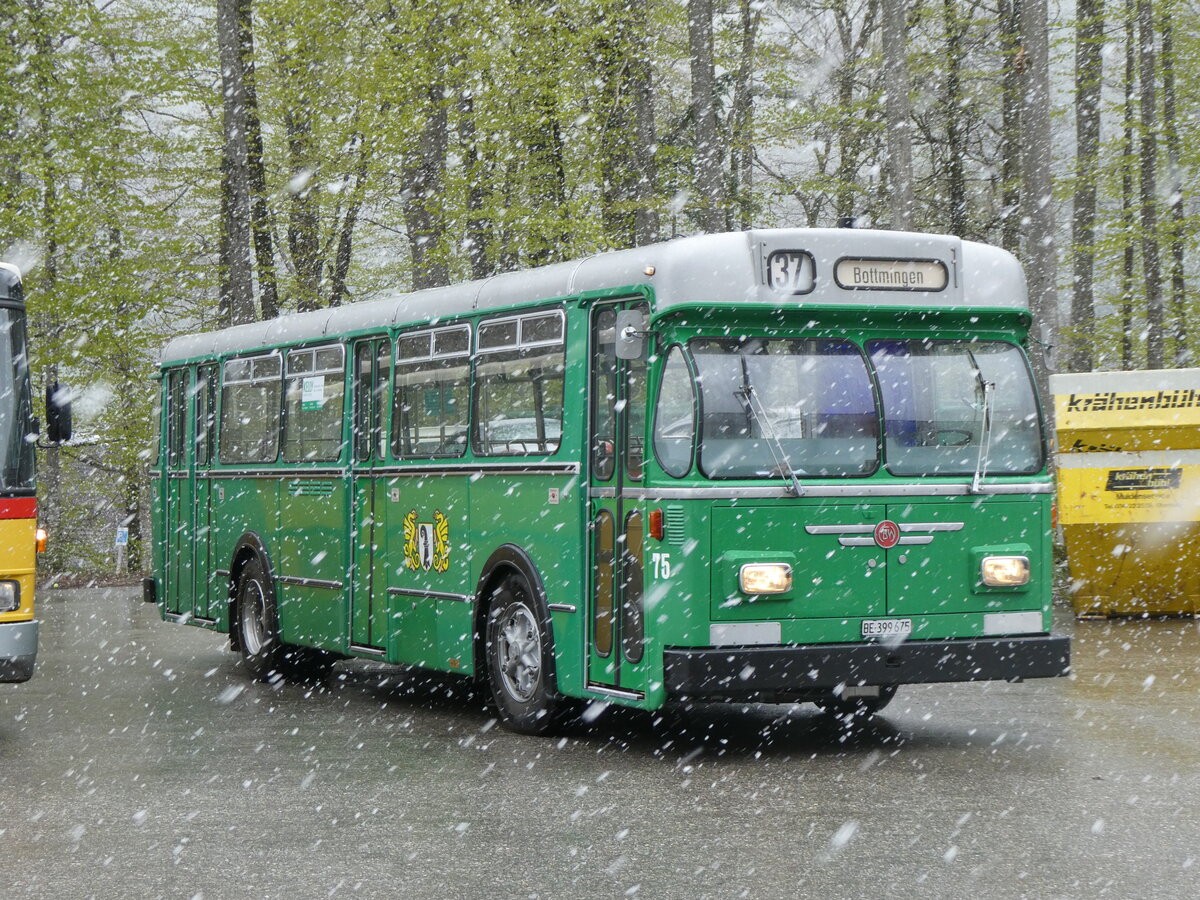 (261'606) - BVB Basel (RWB) - Nr. 75/BE 399'675 - FBW/FHS am 21. April 2024 in Burgdorf, kihof Ziegelgut