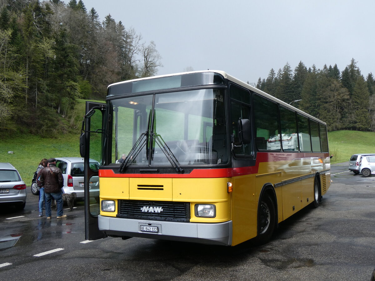 (261'640) - Widmer, Bern - BE 842'322 - NAW/Hess (ex Lombardi, Winterthur; ex Wohlgemuth, Hochwald PID 2208) am 21. April 2024 in Weier, Restaurant Tannenbad