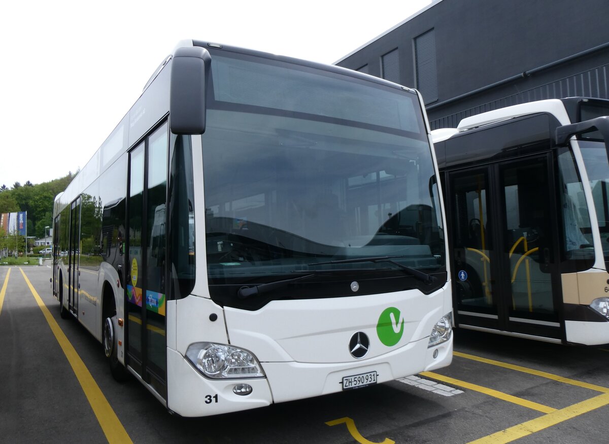 (262'135) - Maag, Kloten - Nr. 31/ZH 590'931 - Mercedes am 4. Mai 2024 in Winterthur, Daimler Buses