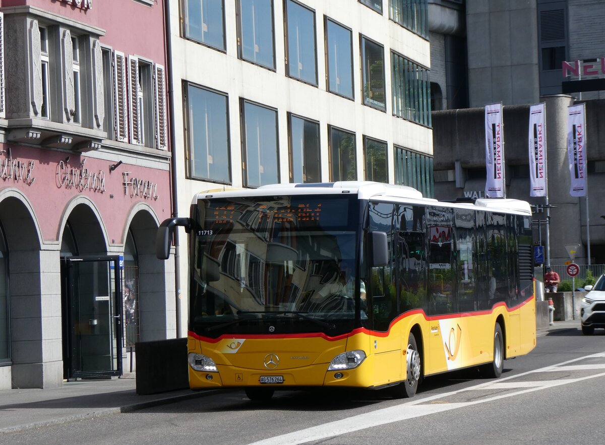 (262'304) - PostAuto Nordschweiz - AG 576'264/PID 11'713 - Mercedes am 12. Mai 2024 beim Bahnhof Brugg