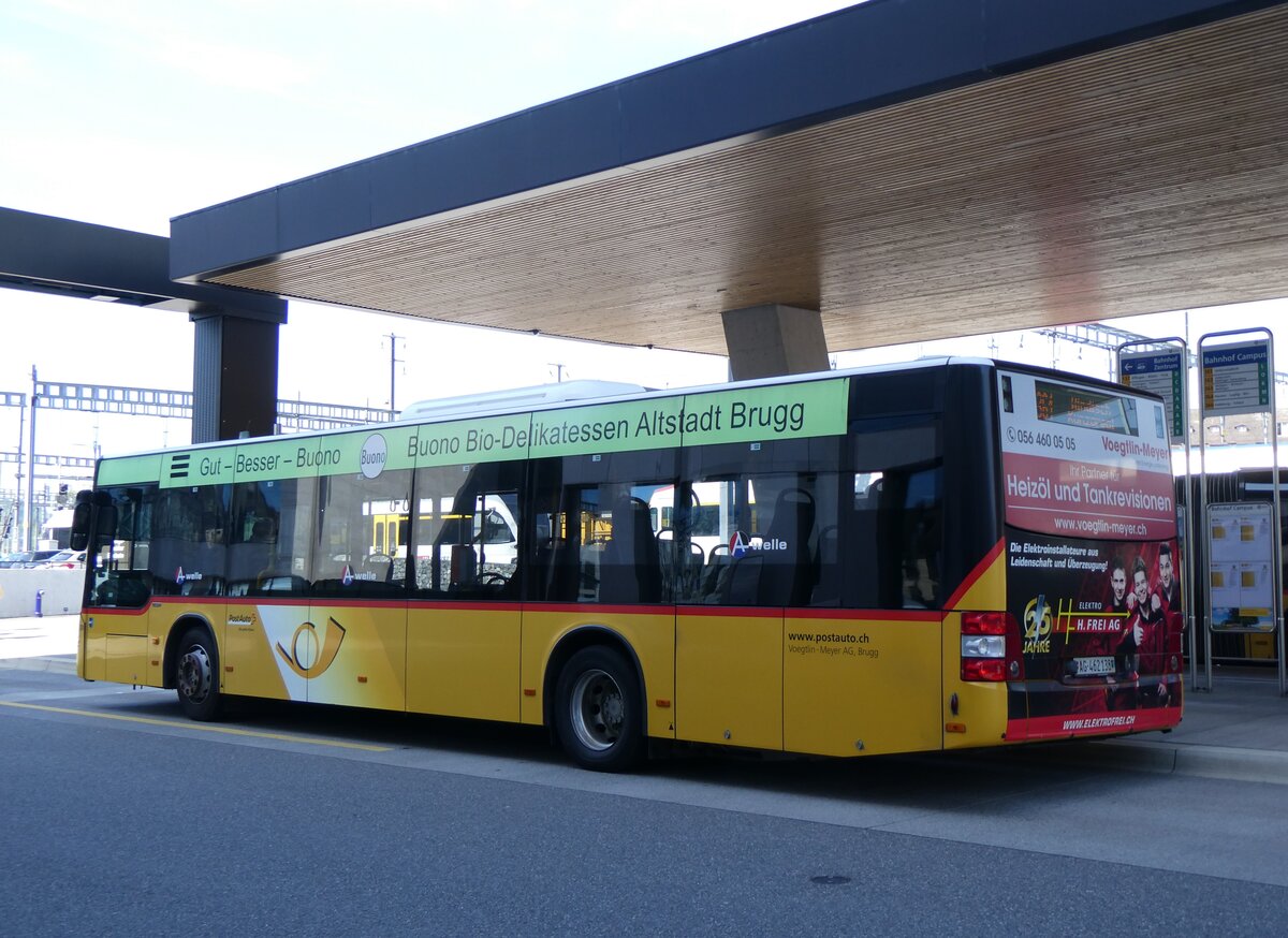 (262'309) - Voegtlin-Meyer, Brugg - Nr. 138/AG 462'138/PID 10'629 - MAN am 12. Mai 2024 beim Bahnhof Brugg