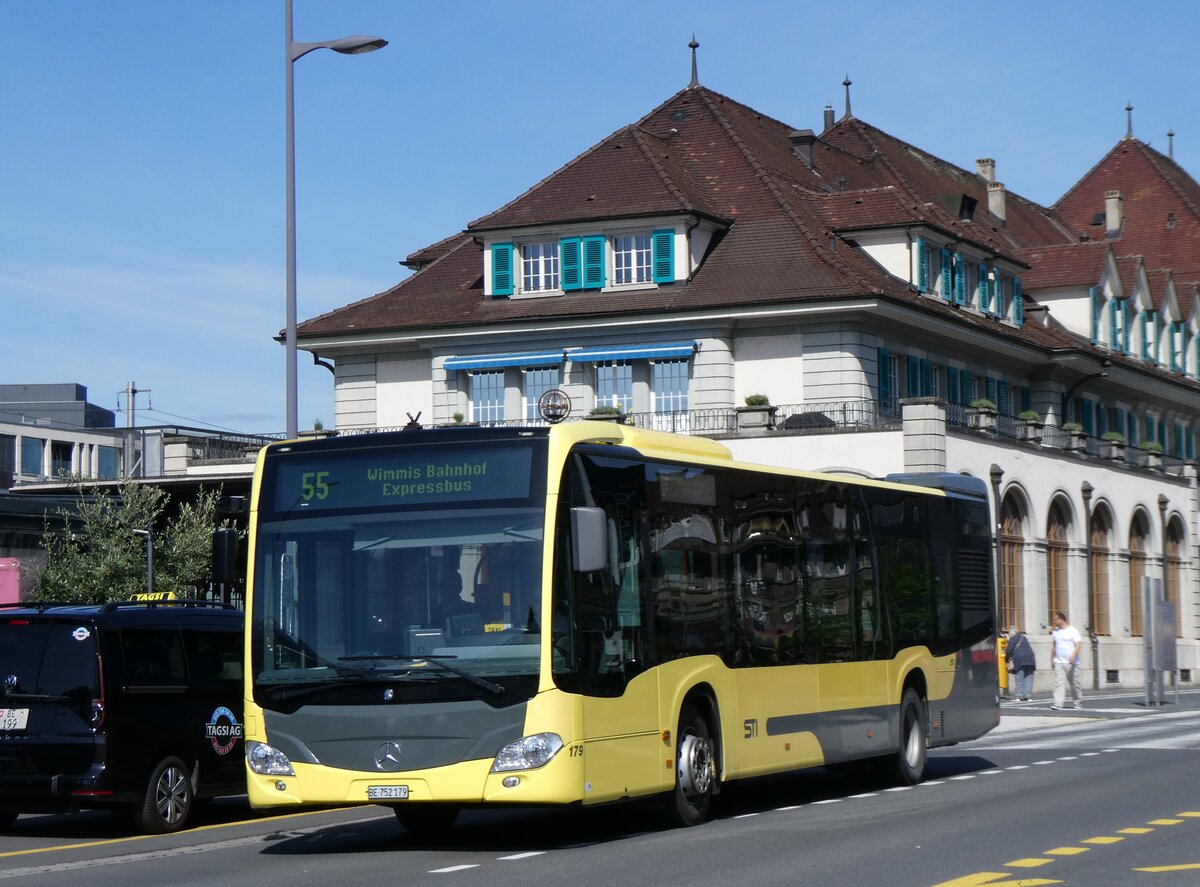 (262'349) - STI Thun - Nr. 179/BE 752'179 - Mercedes am 14. Mai 2024 beim Bahnhof Thun