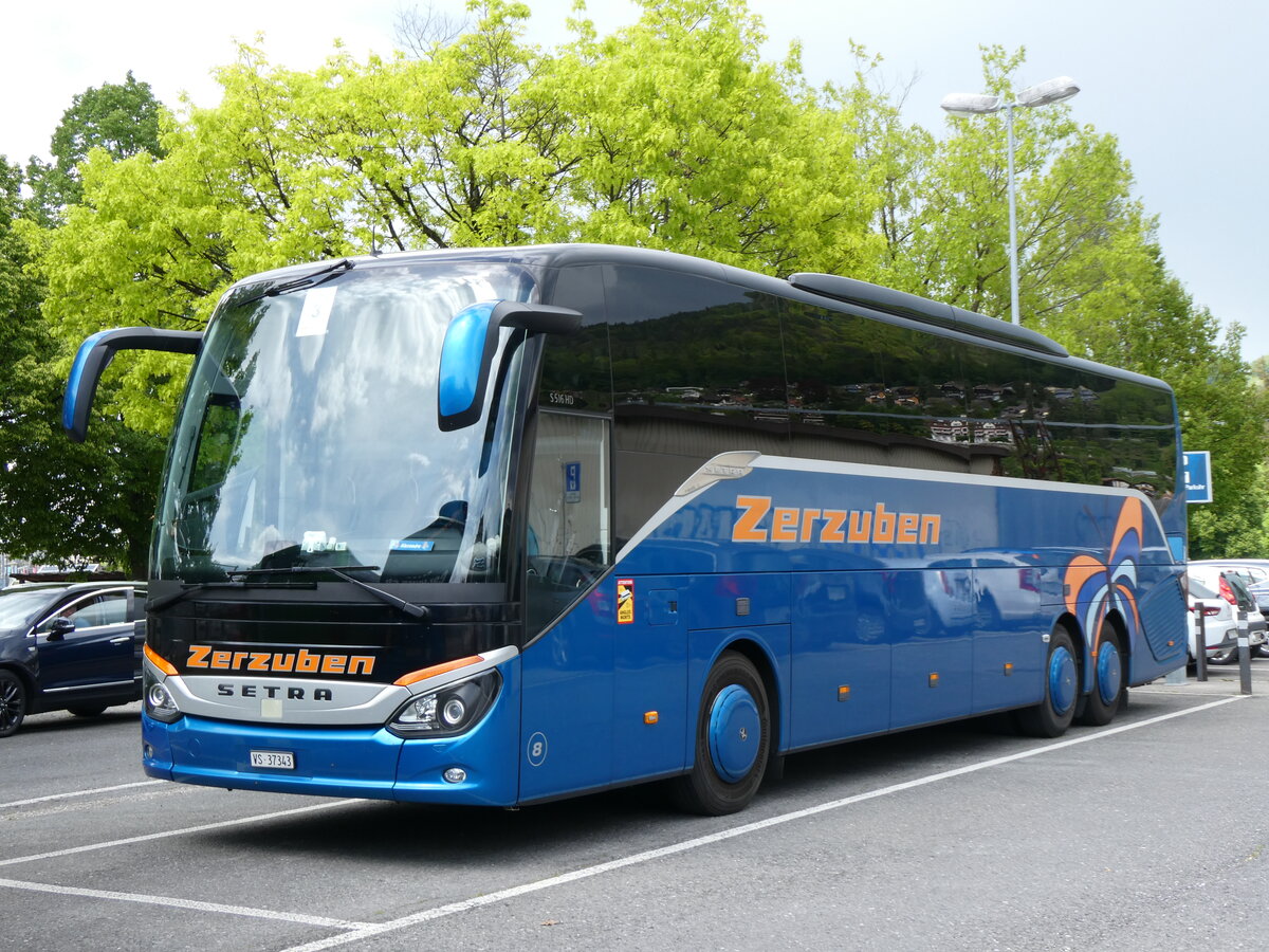 (262'365) - Zerzuben, Visp-Eyholz - Nr. 8/VS 37'343 - Setra am 14. Mai 2024 in Thun, Seestrasse