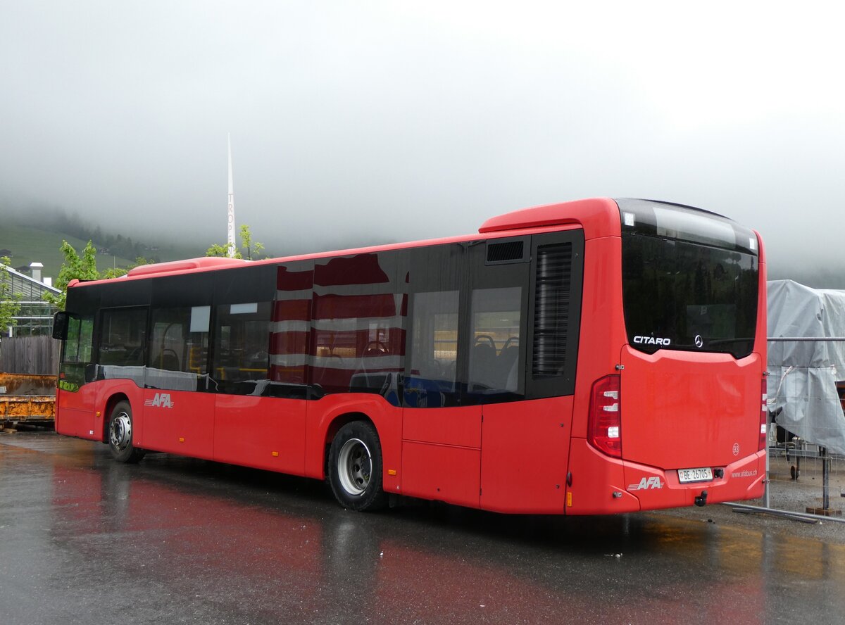 (262'372 - AFA Adelboden - Nr. 93/BE 26'705 - Mercedes am 15. Mai 2024 in Frutigen, Garage