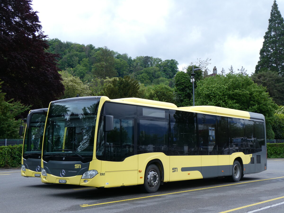 (262'404) - STI Thun - Nr. 190/BE 804'190 - Mercedes am 16. Mai 2024 bei der Schifflndte Thun