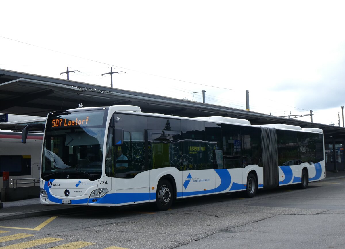 (262'415) - BOGG Wangen b.O. - Nr. 224/SO 194'897 - Mercedes am 16. Mai 2024 beim Bahnhof Olten